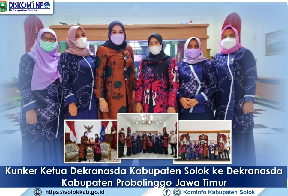Kunker Ketua Dekranasda Kabupaten Solok ke Probolinggo Jawa Timur