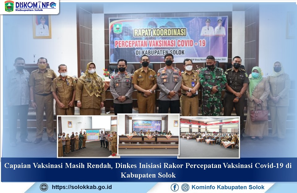 Capaian Vaksinasi Masih Rendah,  Dinkes Inisiasi Rakor Percepatan Vaksinasi Covid-19 di Kabupaten Solok
