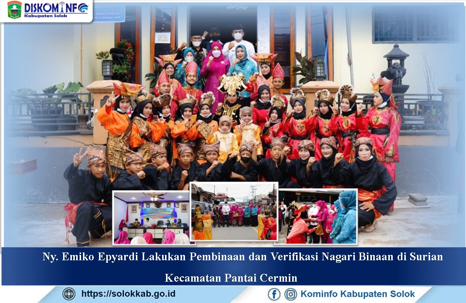 Ny. Emiko Epyardi Lakukan Pembinaan dan Verifikasi Nagari Binaan di Surian Kecamatan Pantai Cermin