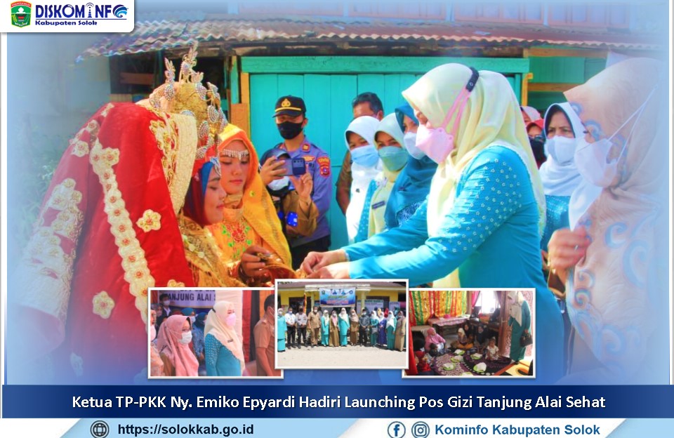 Ketua TP-PKK Ny. Emiko Epyardi Hadiri Launching Pos Gizi Tanjung Alai Sehat
