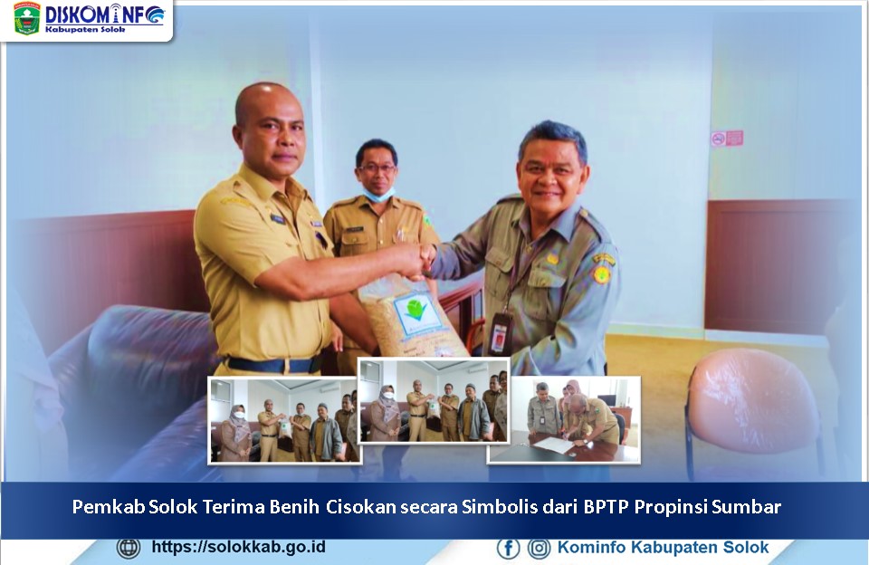 Pemkab Solok Terima Benih Cisokan secara Simbolis dari BPTP Propinsi Sumbar