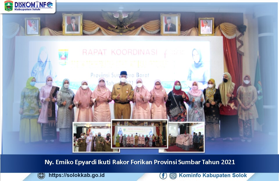 Ny. Emiko Epyardi Ikuti Rakor Forikan Provinsi Sumbar Tahun 2021