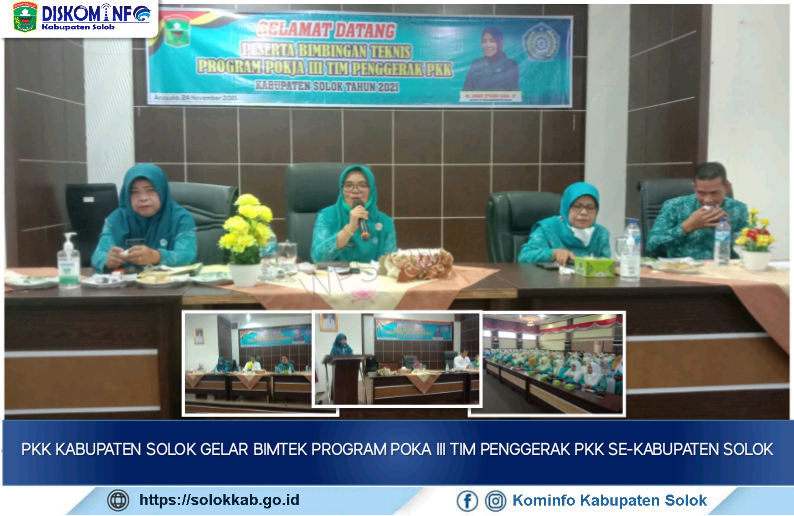 TP-PKK Kabupaten Solok Laksanakan Bimtek Program Pokja III 