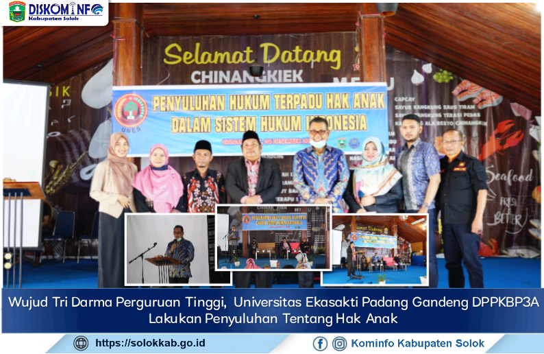 Wujud Tri Darma Perguruan Tinggi, Universitas Ekasakti Padang Gandeng DPPKBP3A  Lakukan Penyuluhan Tentang Hak Anak