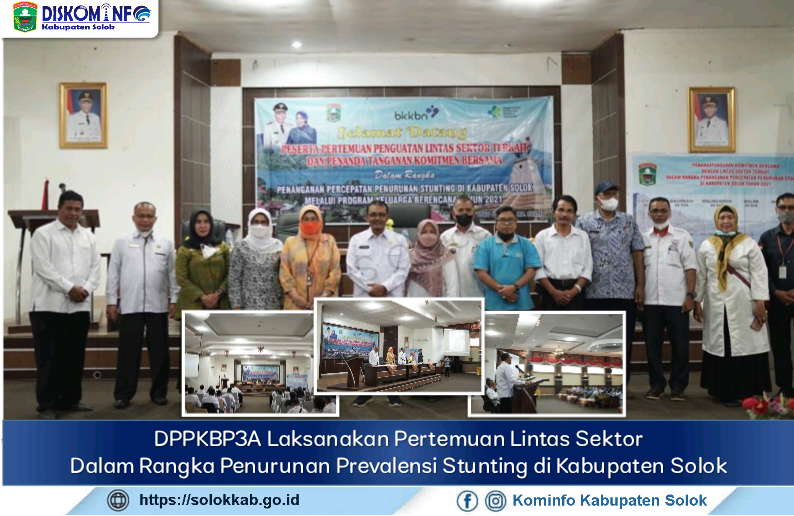 DPPKBP3A Laksanakan Pertemuan Lintas Sektor Dalam Rangka Penurunan Prevalensi Stunting di Kabupaten Solok