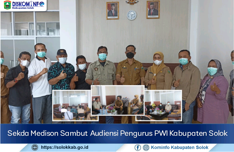 Sekda Medison Sambut Audiensi Pengurus PWI Kabupaten Solok