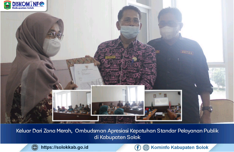 Keluar Dari Zona Merah, Ombudsman Apresiasi Kepatuhan Standar Pelayanan Publik di Kabupaten Solok