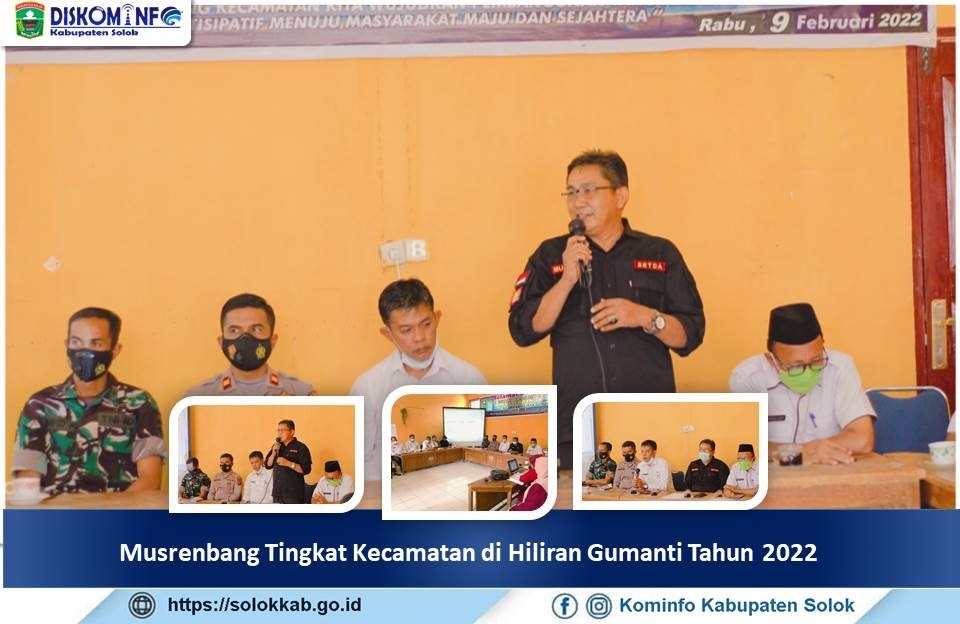 Musrenbang Tingkat Kecamatan di Hiliran Gumanti Tahun 2022