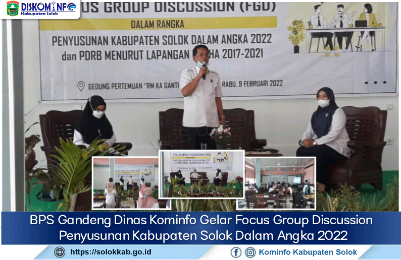 BPS Gandeng Dinas Kominfo Gelar Focus Group Discussion Penyusunan Kabupaten Solok Dalam Angka 2022 