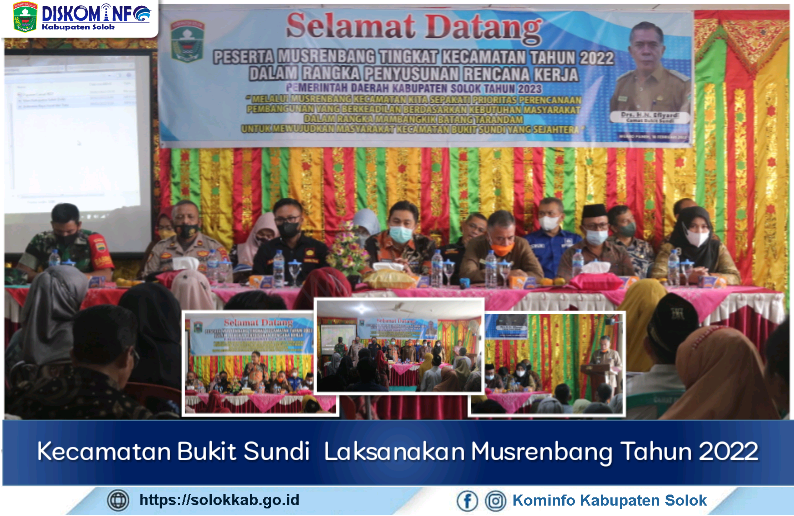 Kecamatan Bukit Sundi  Laksanakan Musrenbang Tahun 2022