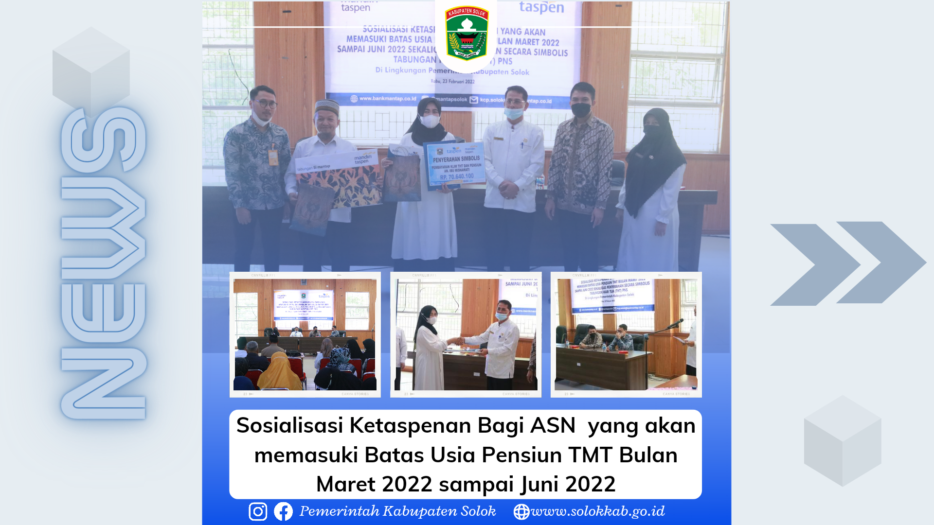 Sosialisasi Ketaspenan Bagi ASN  yang akan memasuki Batas Usia Pensiun TMT Bulan Maret 2022 sampai Juni 2022