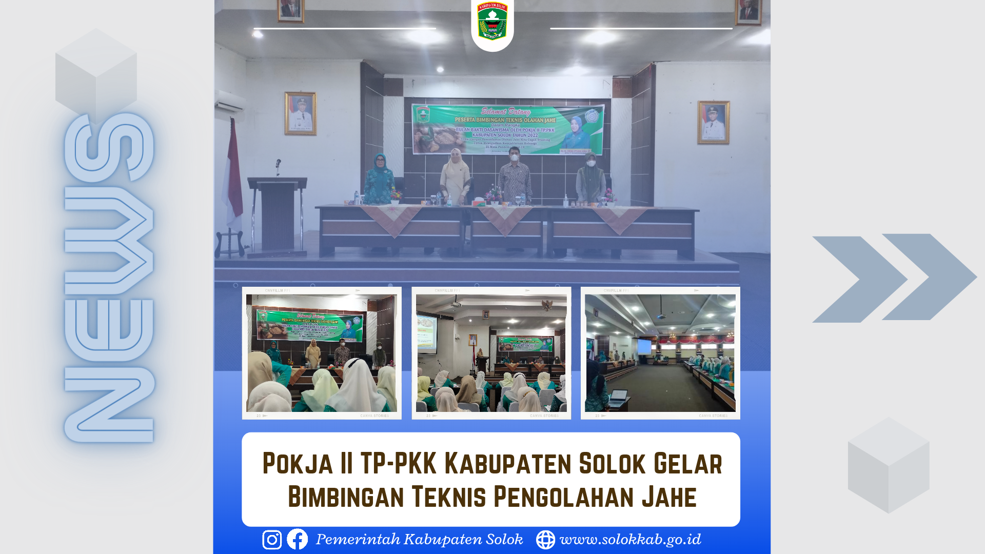 Pokja II TP-PKK Kabupaten Solok Gelar Bimbingan Teknis Pengolahan Jahe