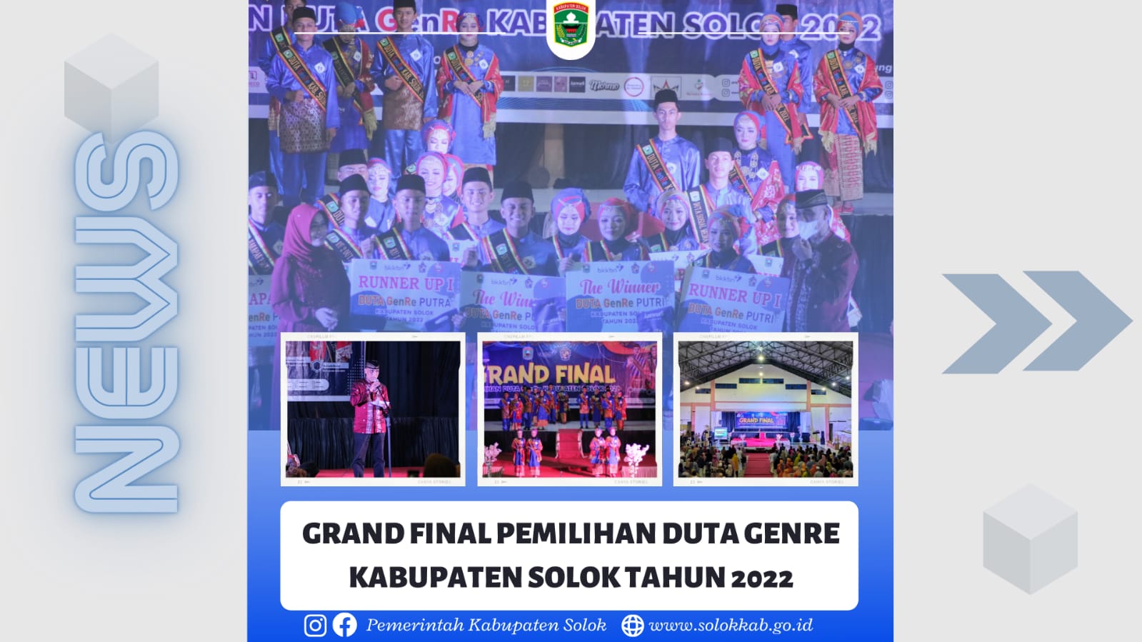 GRAND FINAL PEMILIHAN DUTA GENRE KABUPATEN SOLOK TAHUN 2022