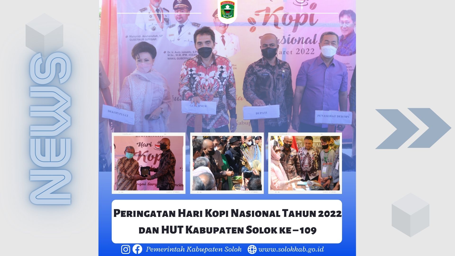 Peringatan Hari Kopi Nasional Tahun 2022 dan HUT Kabupaten Solok ke – 109