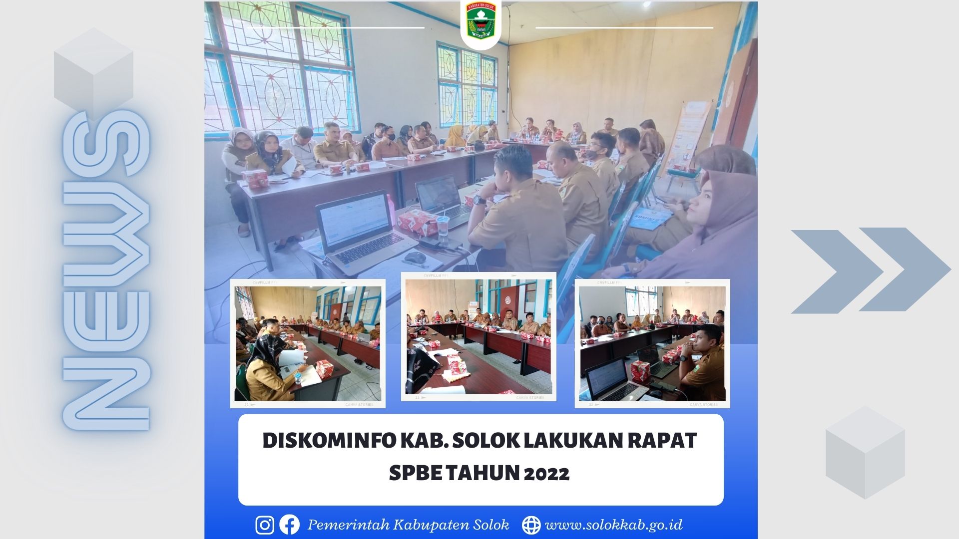 DISKOMINFO KAB. SOLOK LAKUKAN RAPAT SPBE TAHUN 2022
