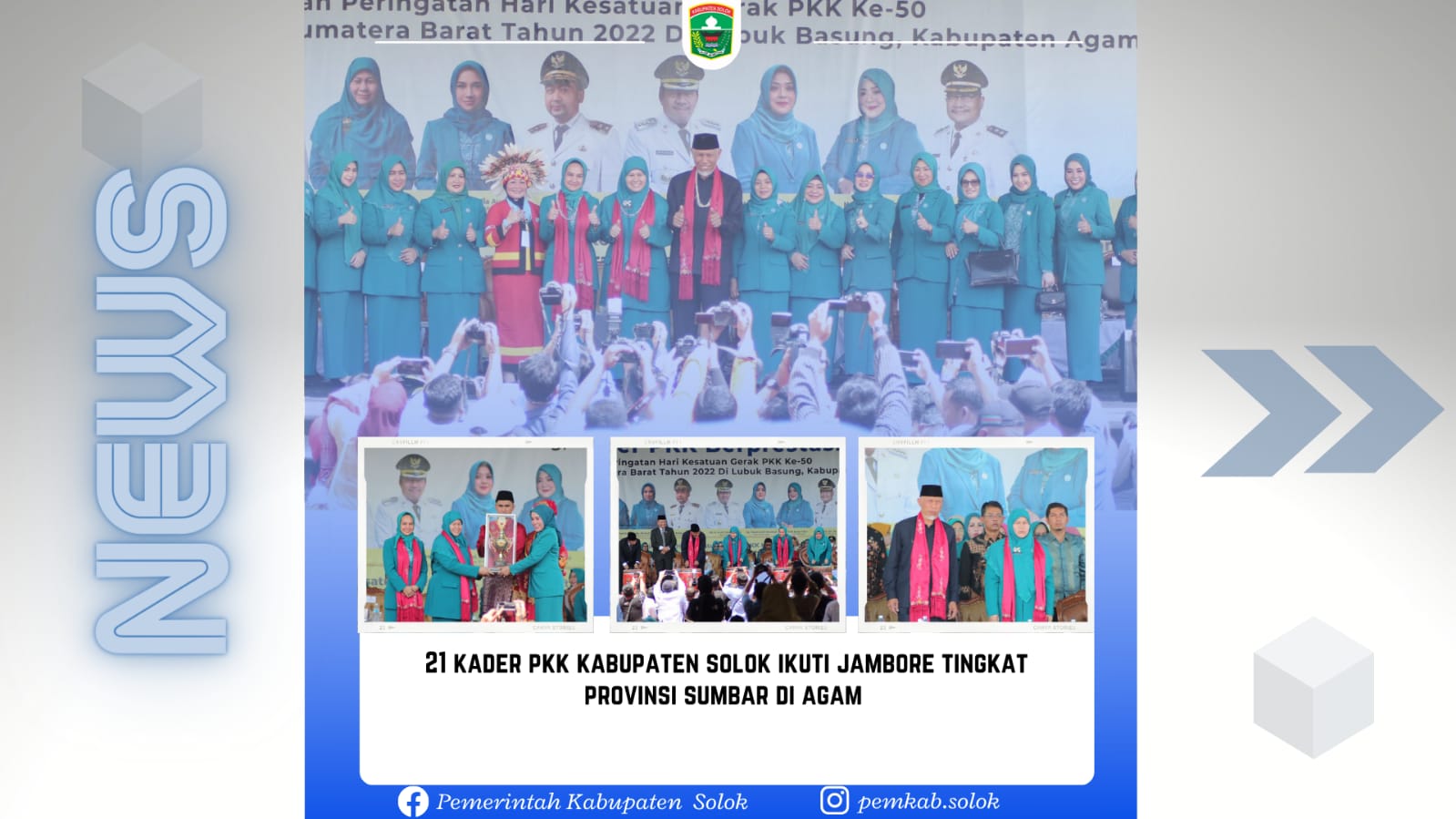 21 Kader PKK Kabupaten Solok ikuti Jambore Tingkat Provinsi di Agam 