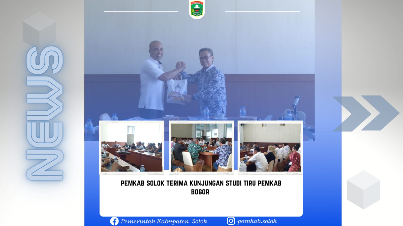 PEMKAB SOLOK TERIMA KUNJUGAN STUDI TIRU PEMKAB BOGOR