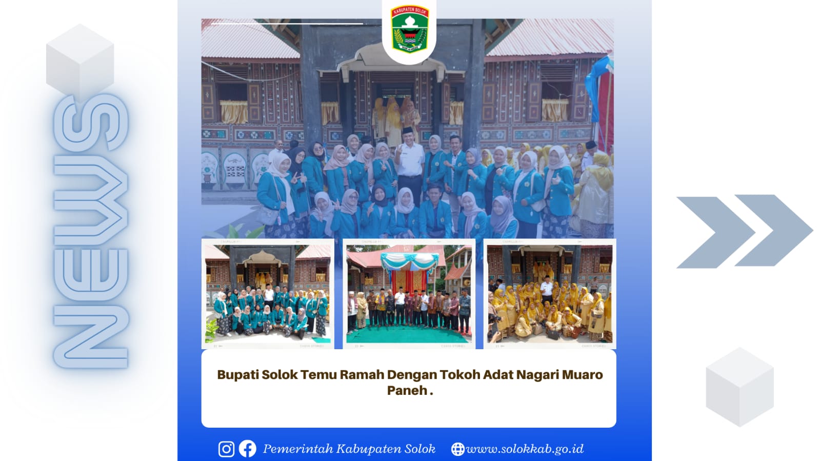 Bupati solok Temu Ramah dengan Tokoh Adat Nagari Muaro Paneh. 