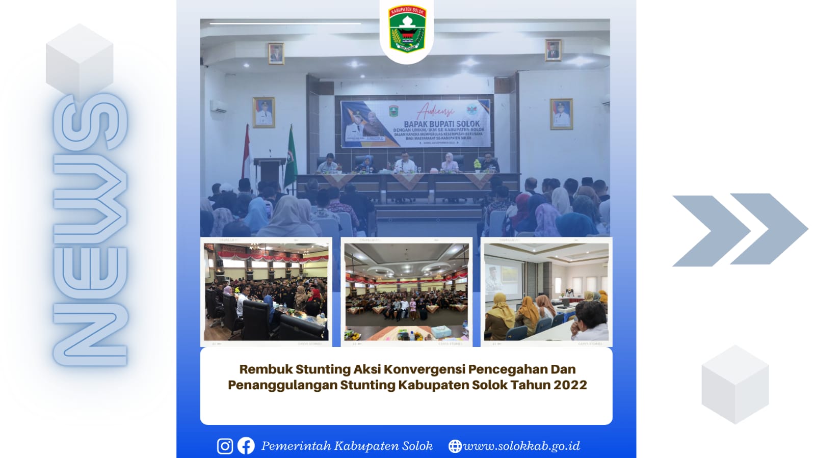 Rembuk Stunting Aksi Konvergensi Pencegahan dan Penanggulangan Stunting Kabupaten Solok tahun 2022. 