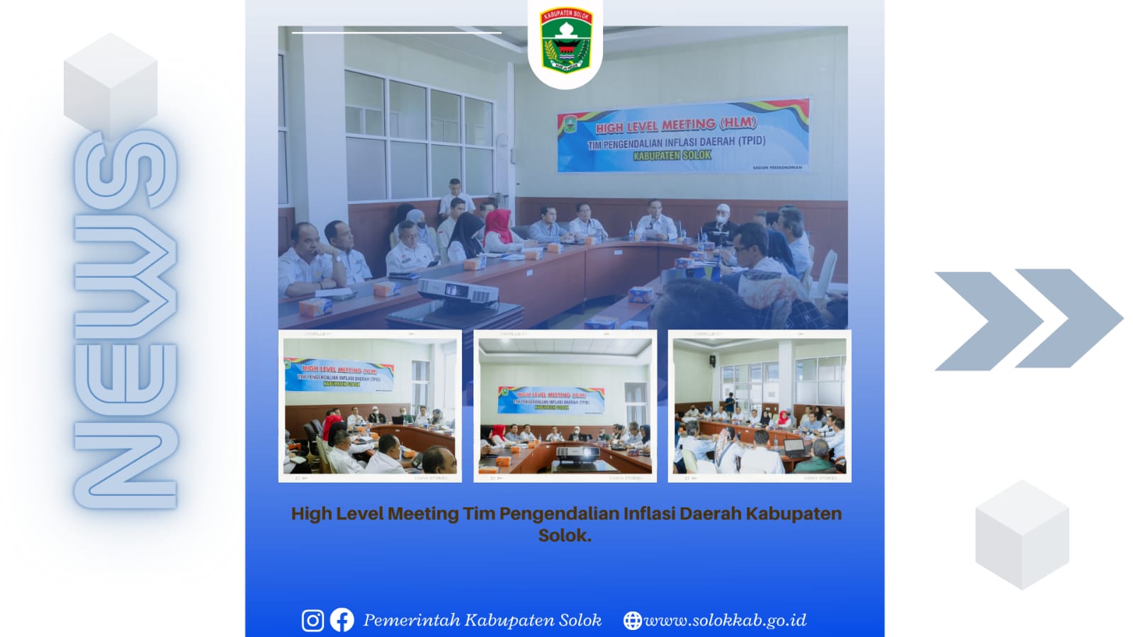 High Level Meeting Tim Pengendalian Inflasi Daerah Kabupaten Solok