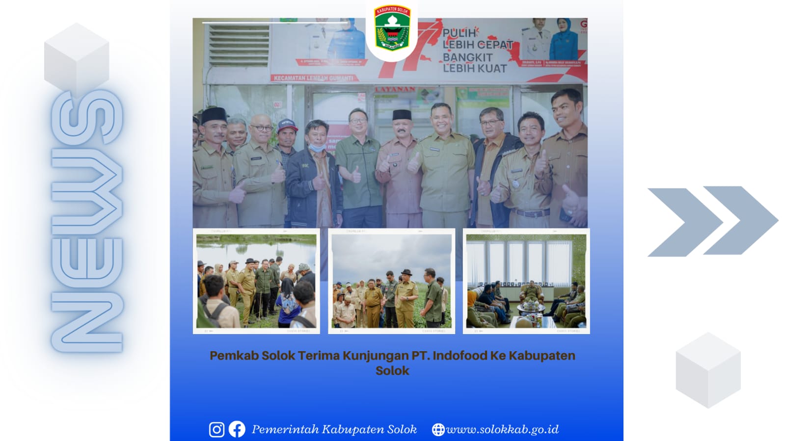 Pemkab Solok Terima Kunjungan PT. Indofood Ke Kabupaten Solok