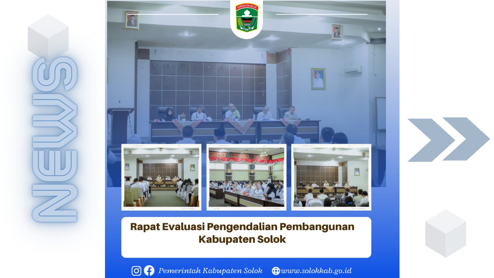Rapat Evaluasi Pengendalian Pembangunan Kabupaten Solok.