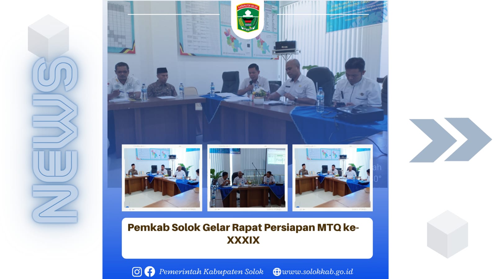 Pemkab Solok Gelar Rapat Persipan MTQ Ke – XXXIX