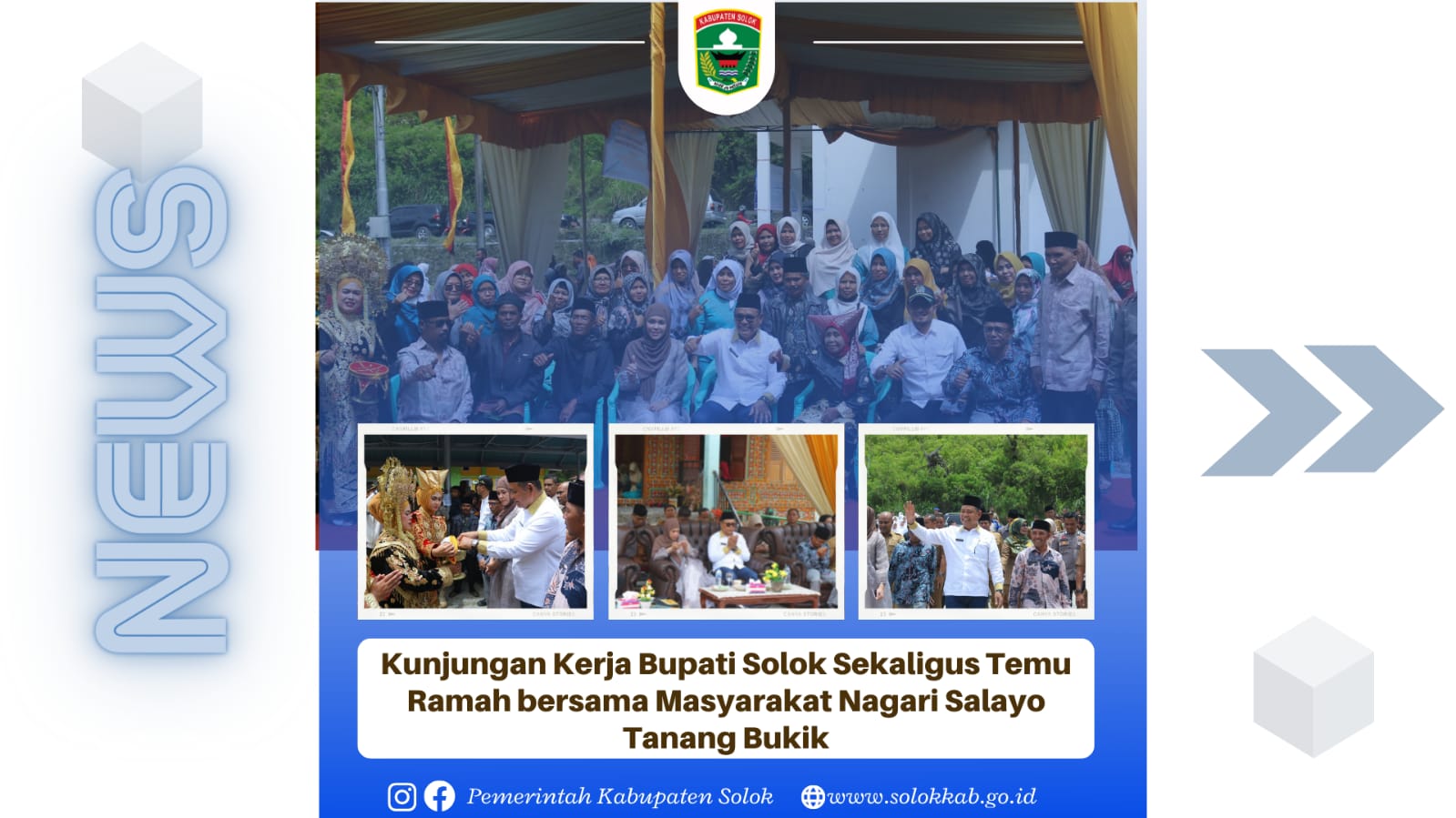 Kunjungan Kerja Bupati Solok Sekaligus Temu Ramah bersama Masyarakat Nagari Salayo Tanang Bukik Sileh.