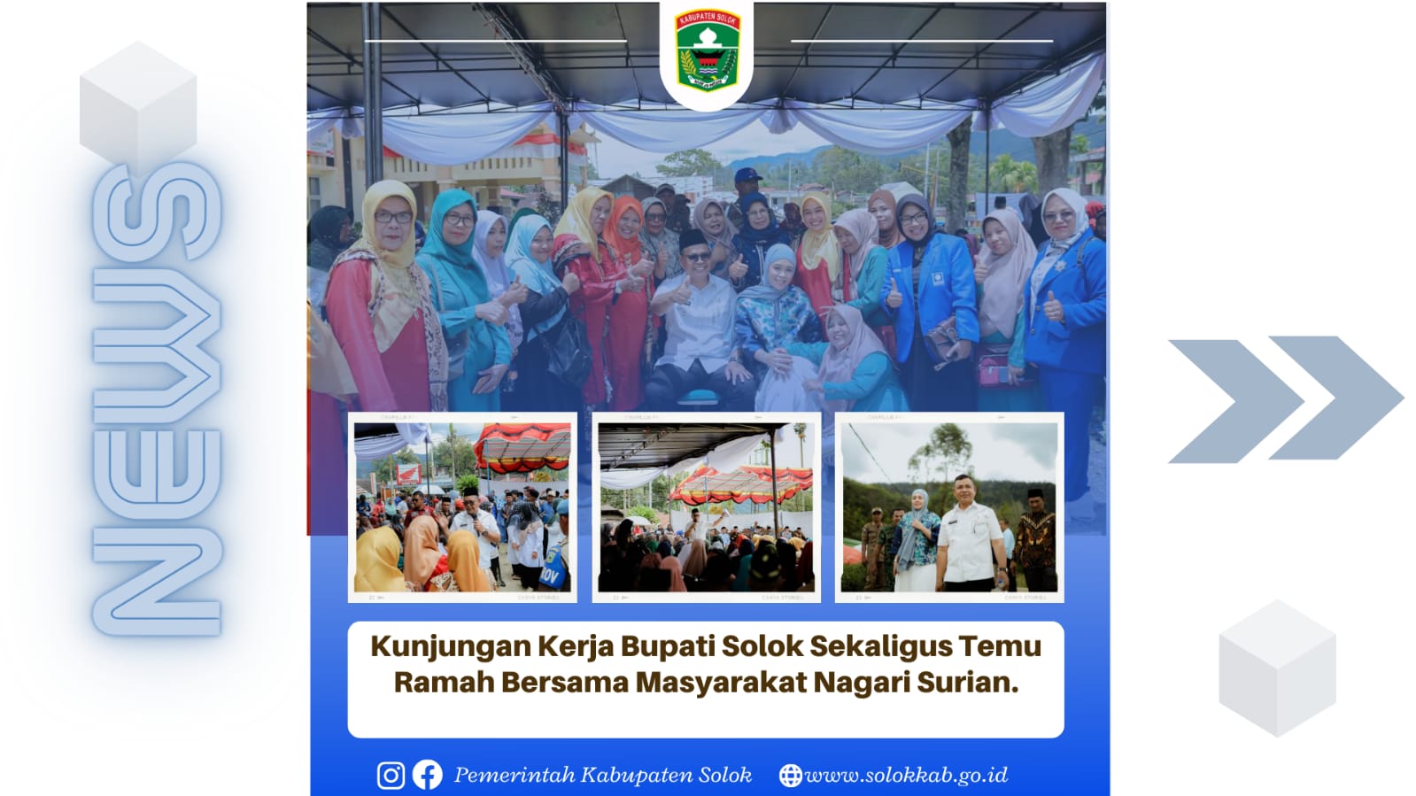 Kunjungan Kerja Bupati Solok sekaligus Temu Ramah Bersama Masyarakat Nagari Surian