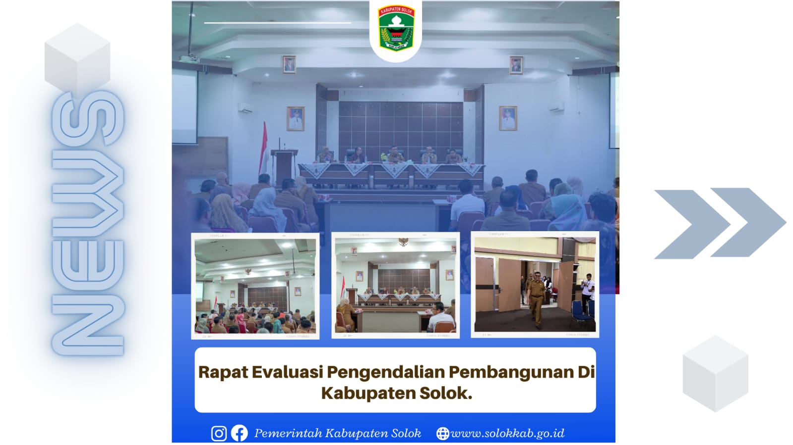 Rapat Evaluasi Pengendalian Pembangunan Di kabupaten Solok