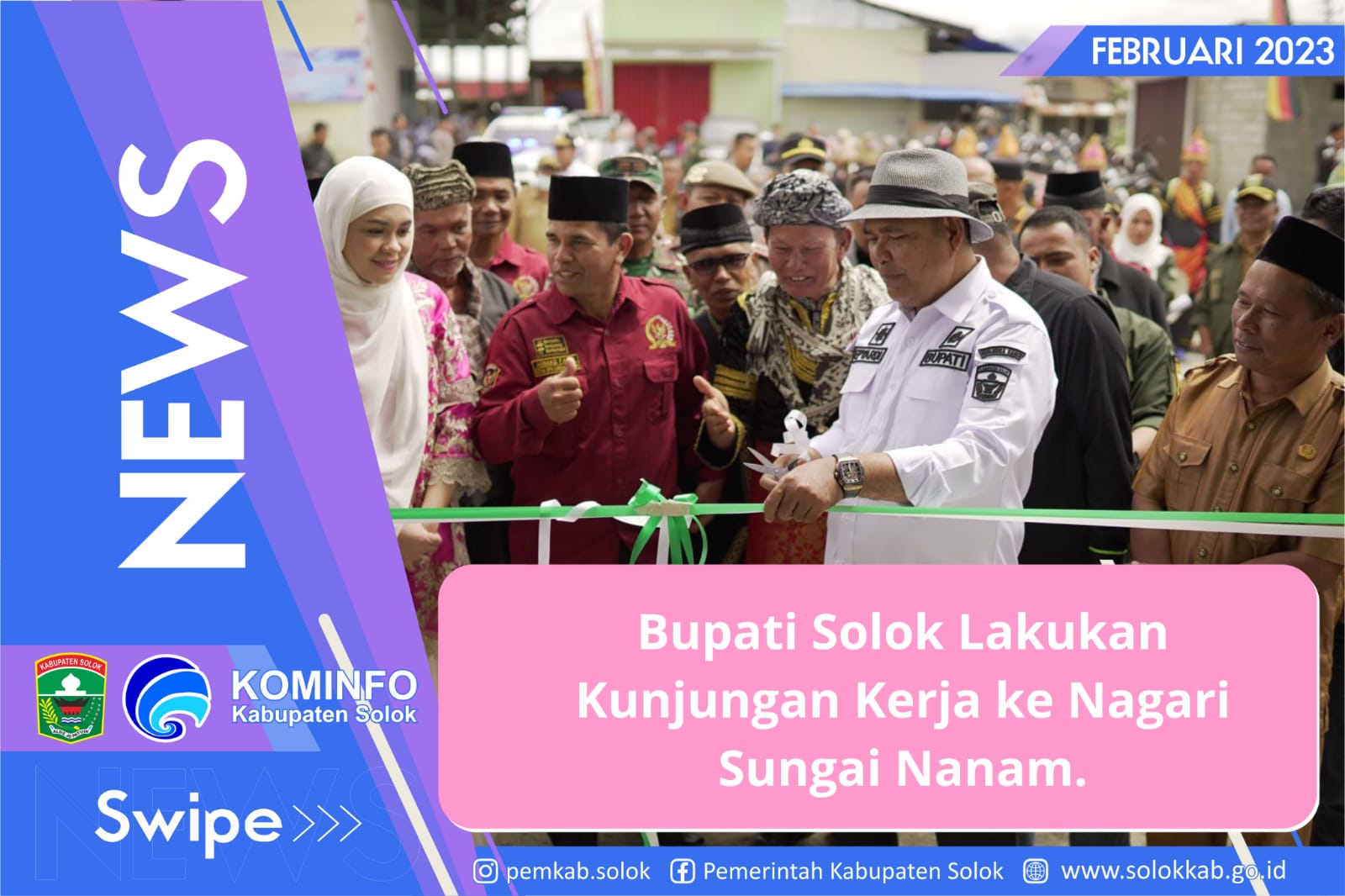 Silaturrahmi ke  Nagari Sungai Nanam, Bupati Solok Epyardi Asda Tampung Aspirasi Masyarakat