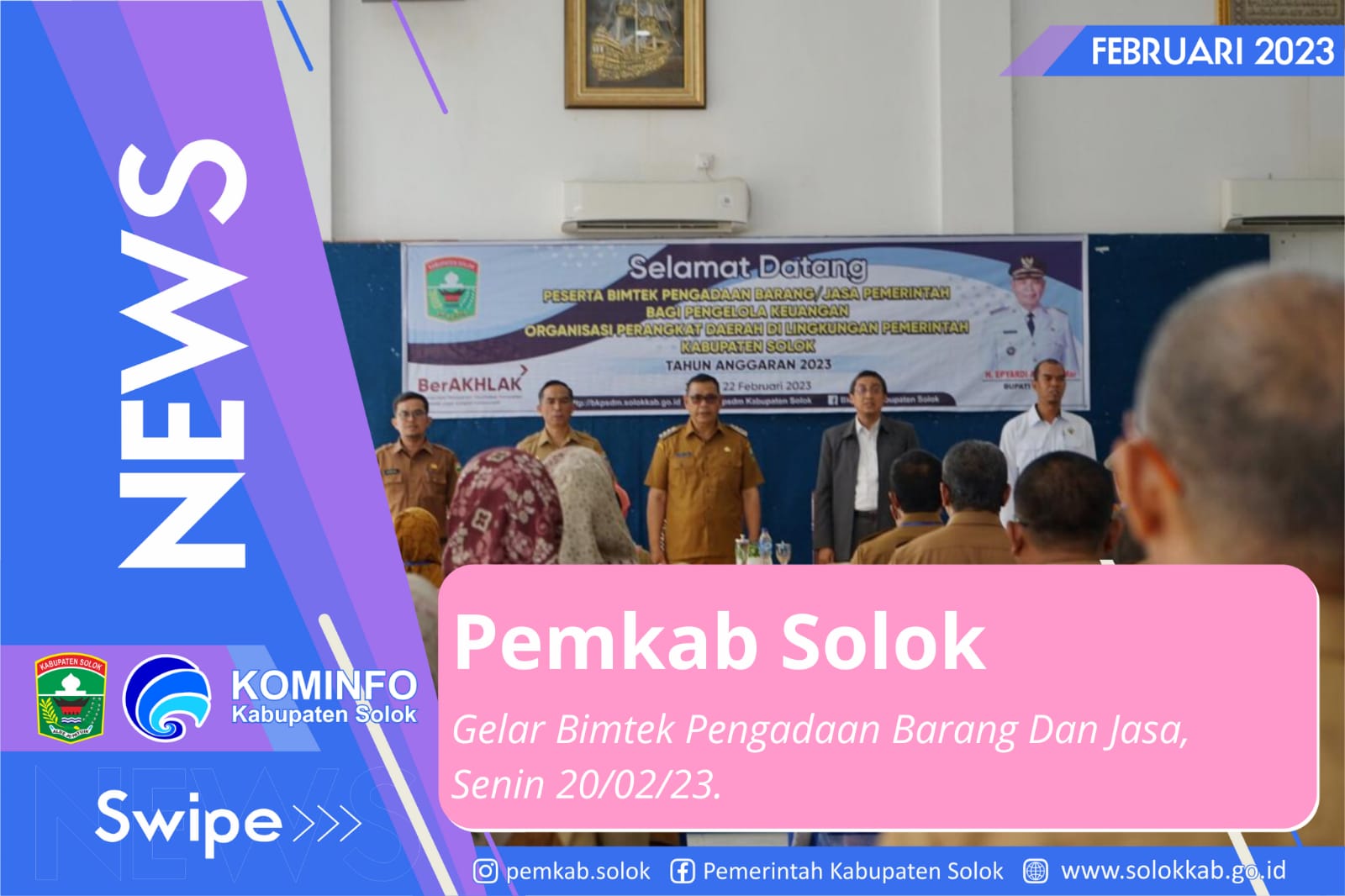 Tingkatkan Kapasitas Pengelolaan Keuangan, Pemkab Solok Gelar Bimtek Pengadaan Barang /Jasa.