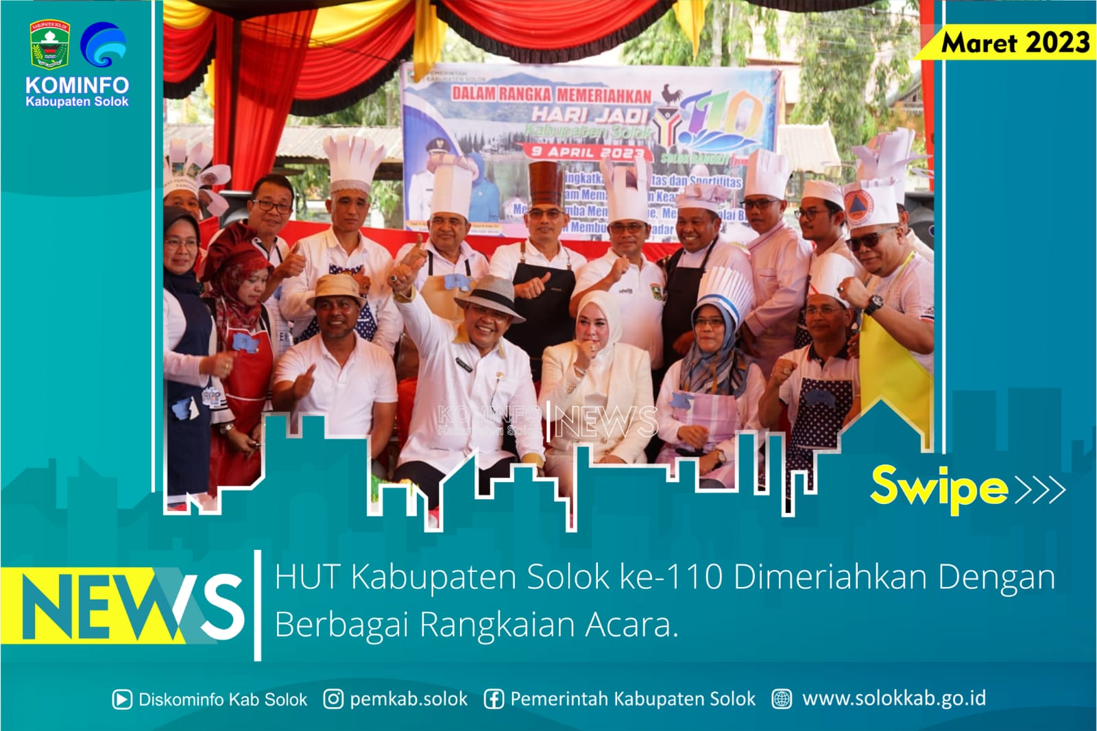 Rangkaian Acara HUT Kabupaten Solok ke-110 Digelar di Lapangan Islamic Center Koto Baru.
