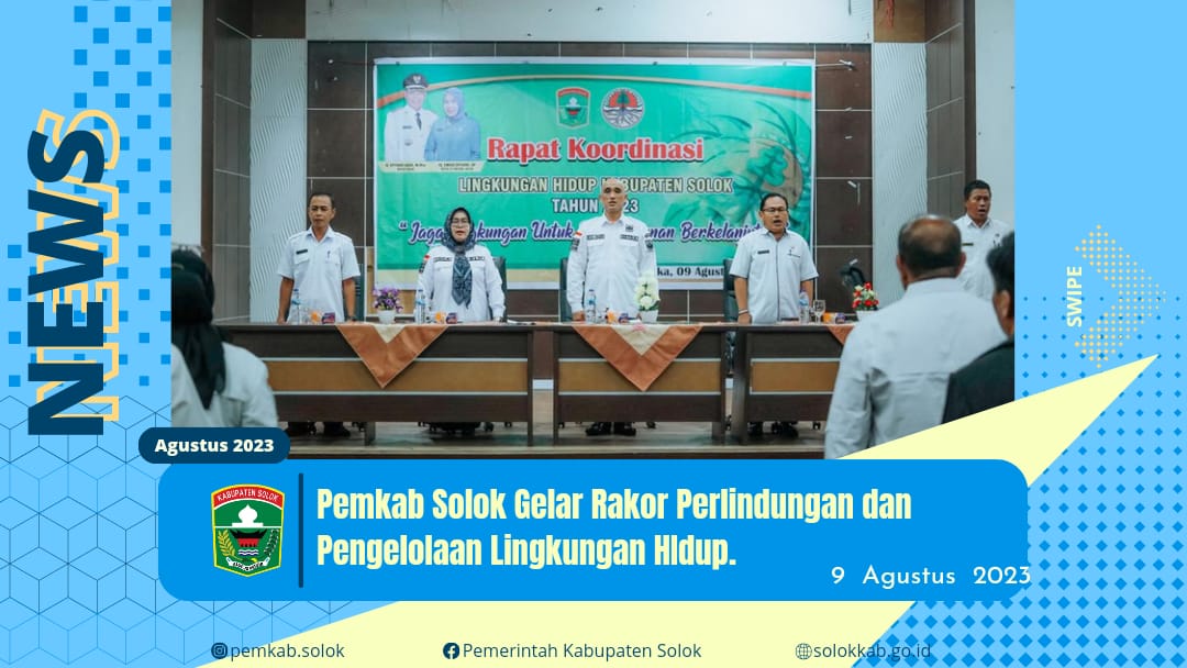Pemkab Solok Lakukan Rakor Perlindungan dan Pengelolaan Lingkungan Hidup