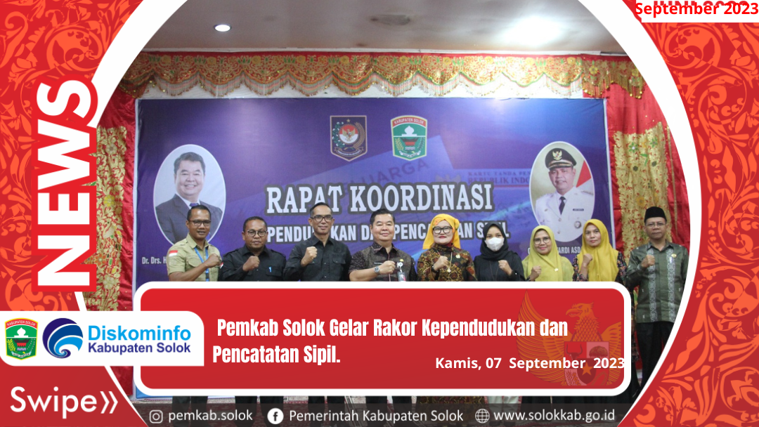 Pemkab Solok Gelar Rakor Kependudukan dan Pencatatan Sipil.