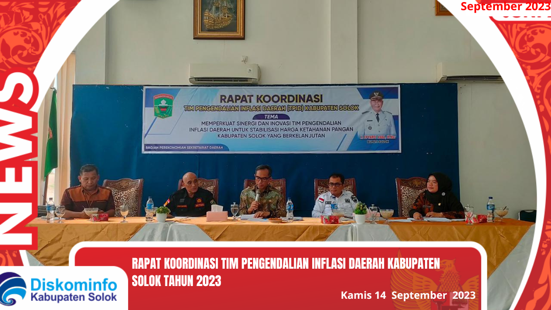 Rapat Koordinasi Tim Pengendalian Inflasi Derah Kabupaten Solok Tahun 2023