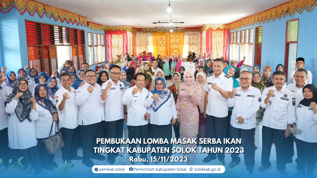 Nya. Emiko Asda Buka Lomba Masak Ikan Tingkat Kabupaten Solok