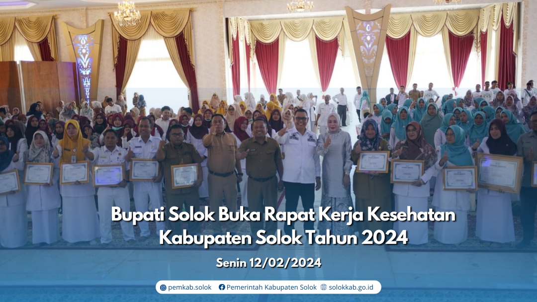 Bupati Solok Buka Rapat Kerja Kesehatan Kabupaten Solok Tahun 2024