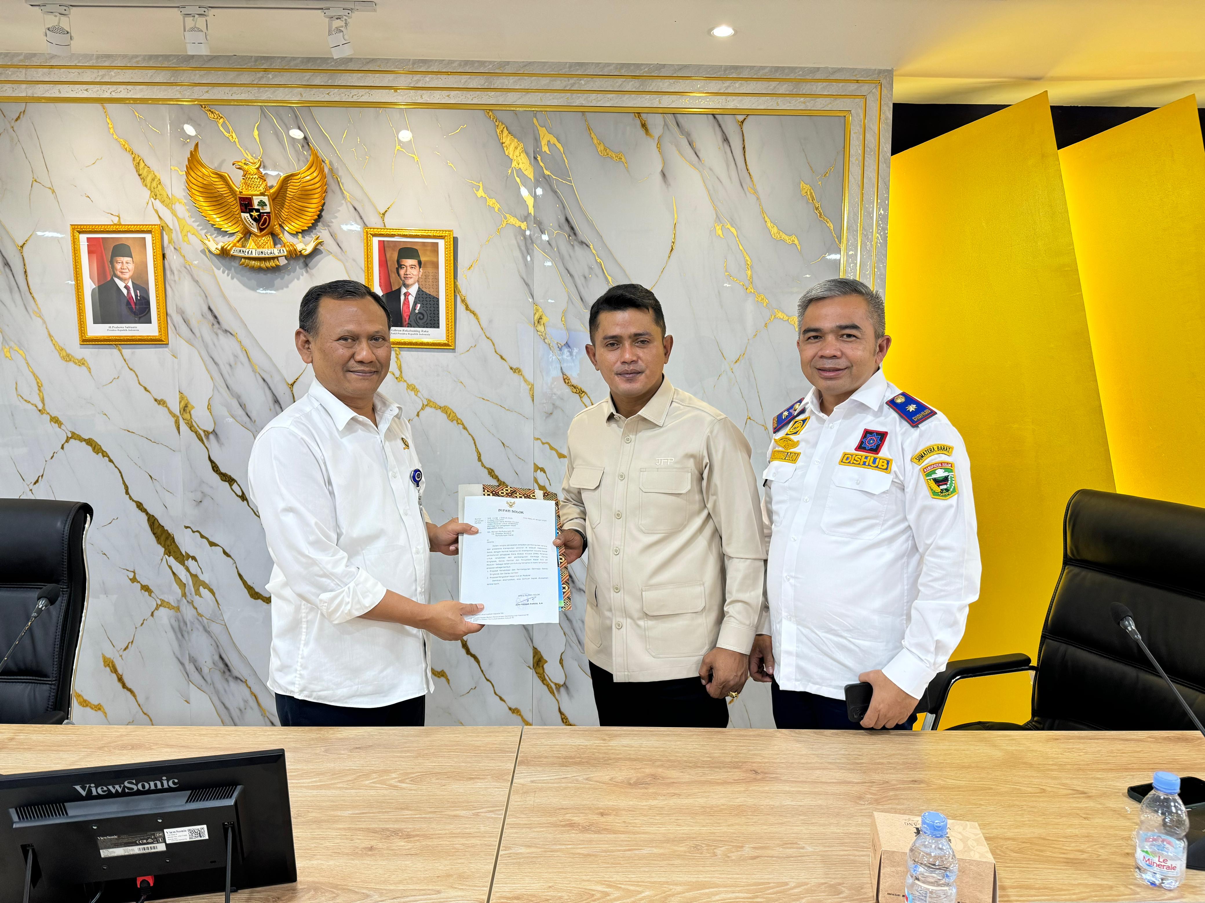 Wakil Bupati Solok Kunjungi Kementrian Perhubungan RI