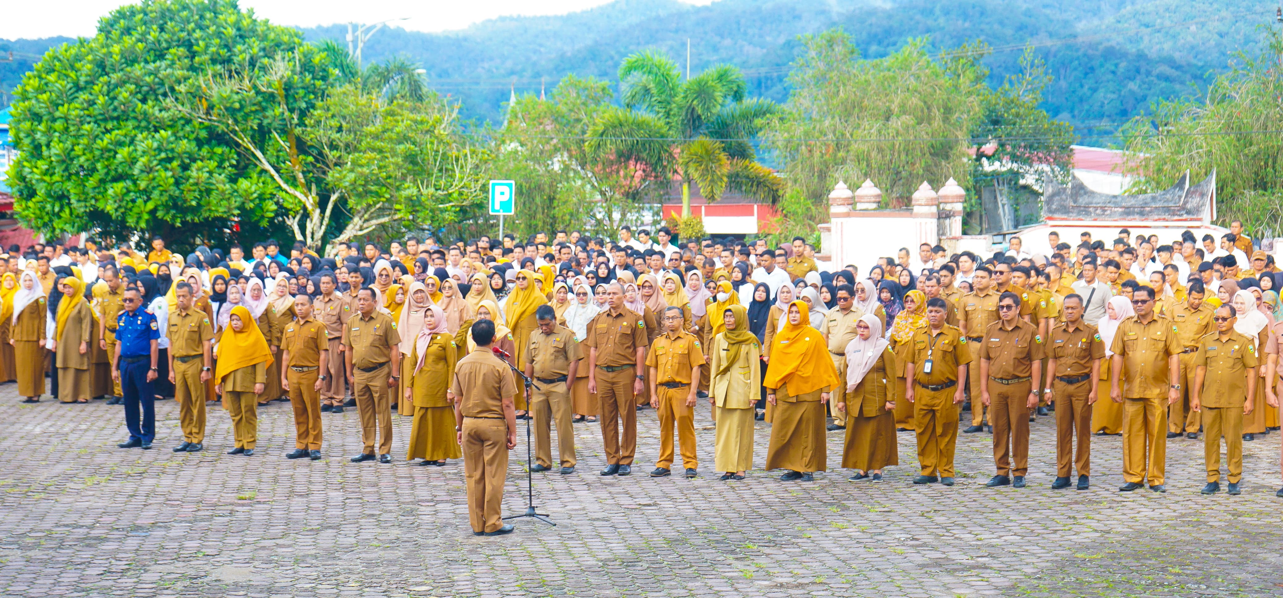 Apel Pagi Pemerintah Kabupaten Solok, Peringatan Waspada Cuaca Ekstrem dan Pencapaian Pembangunan Desa