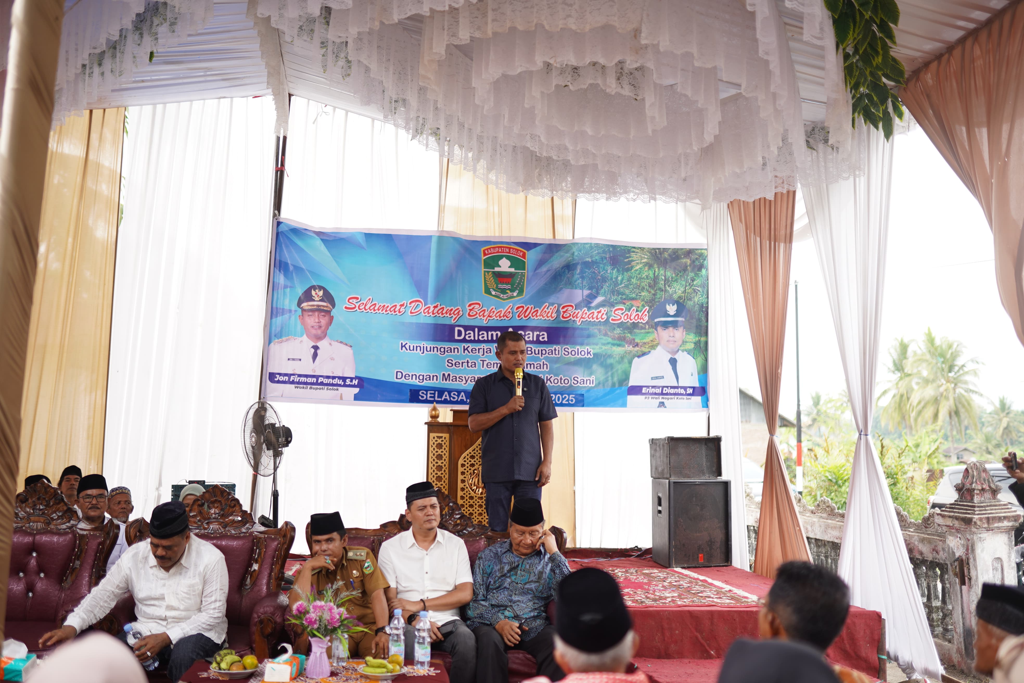Kunjungan Kerja dan Temu Ramah Wabup Jon Firman Pandu di Nagari Koto Sani