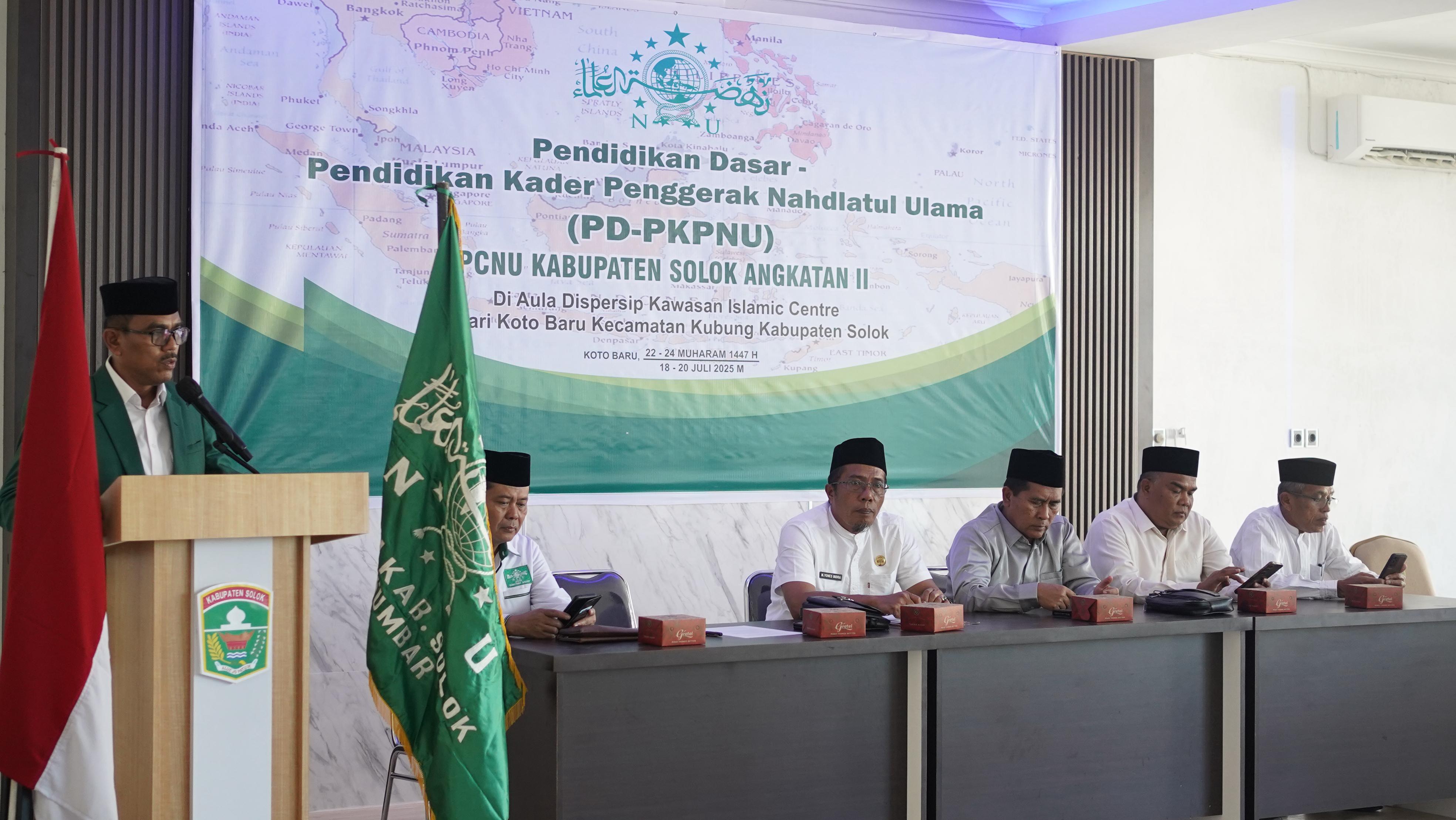 Pemkab Solok Hadiri Gelar Pendidikan Kader NU Angkatan II 