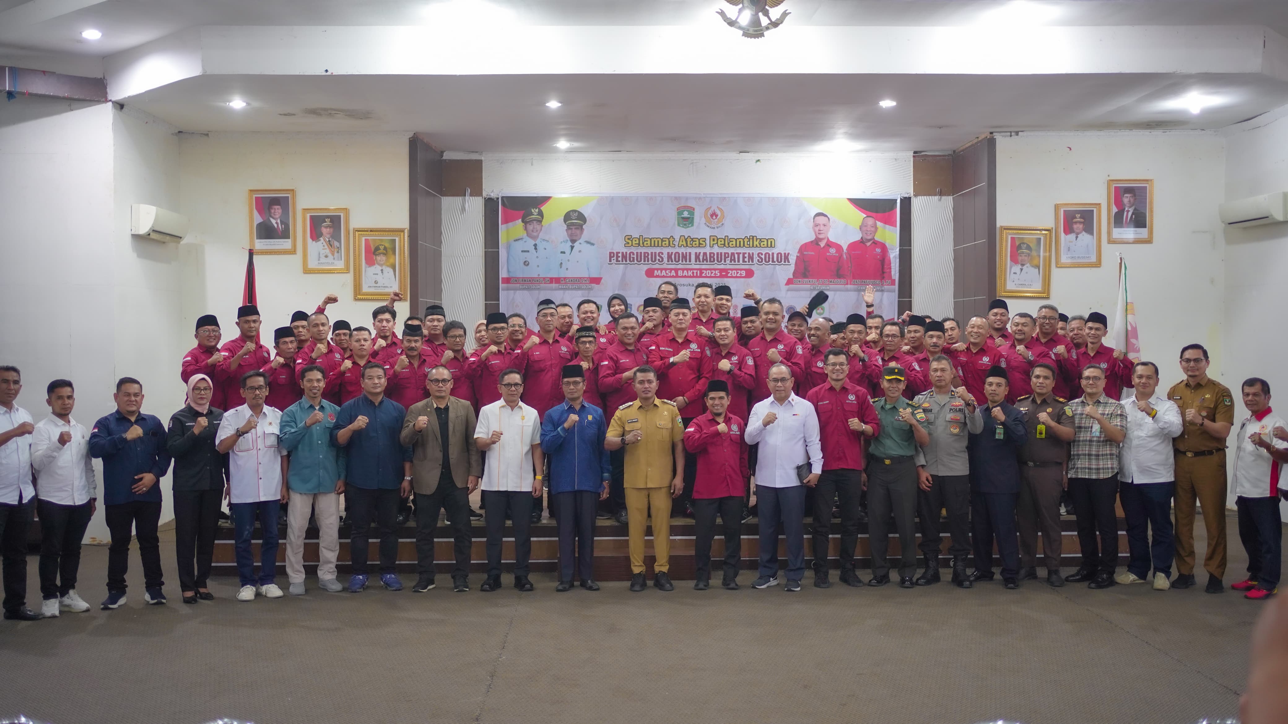 Bupati Solok Hadiri Pelantikan Pengurus KONI Kabupaten Solok Masa Bakti 2025–2029