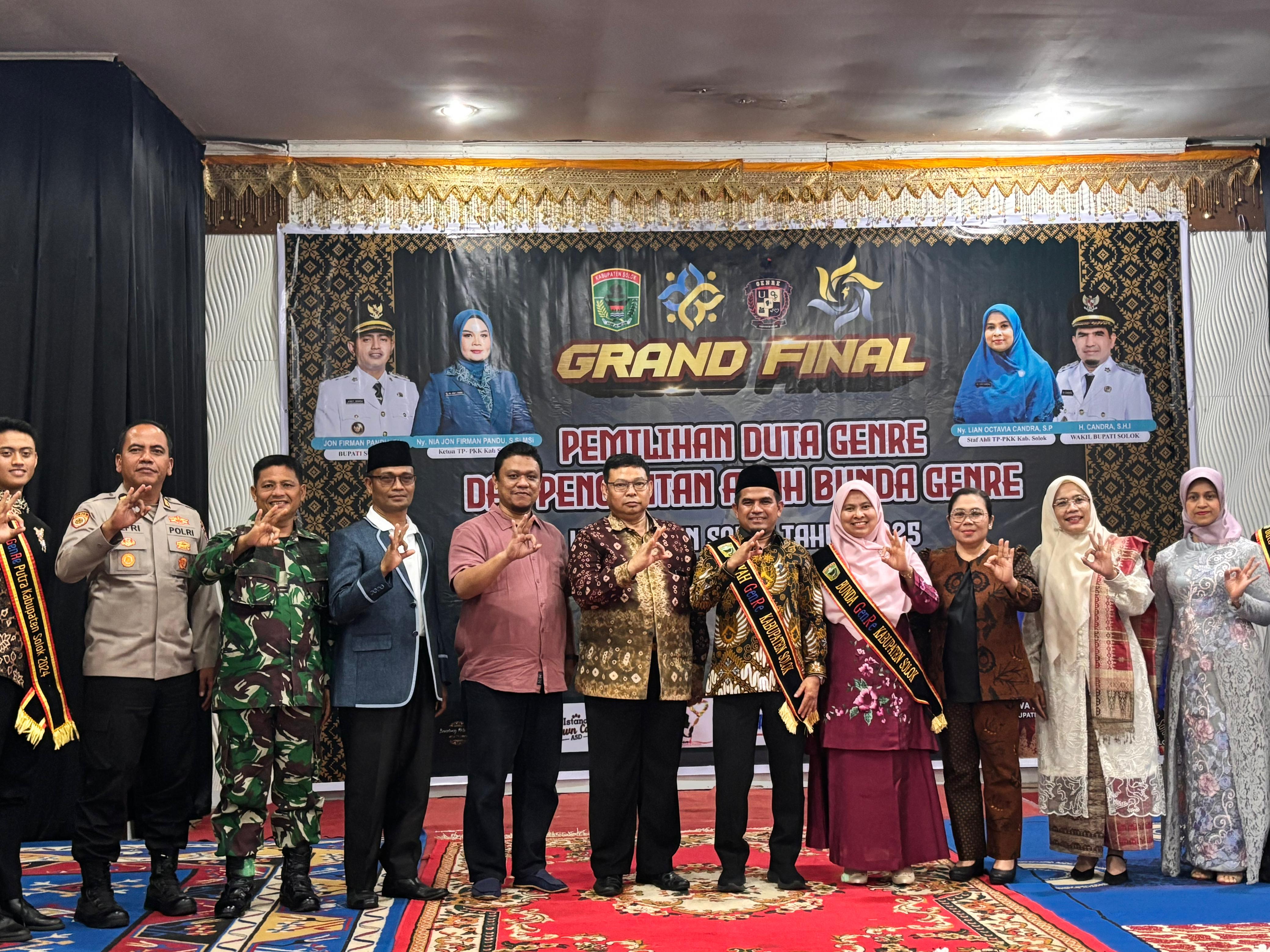 Grand Final Duta Genre 2025 Kabupaten Solok Resmi Digelar