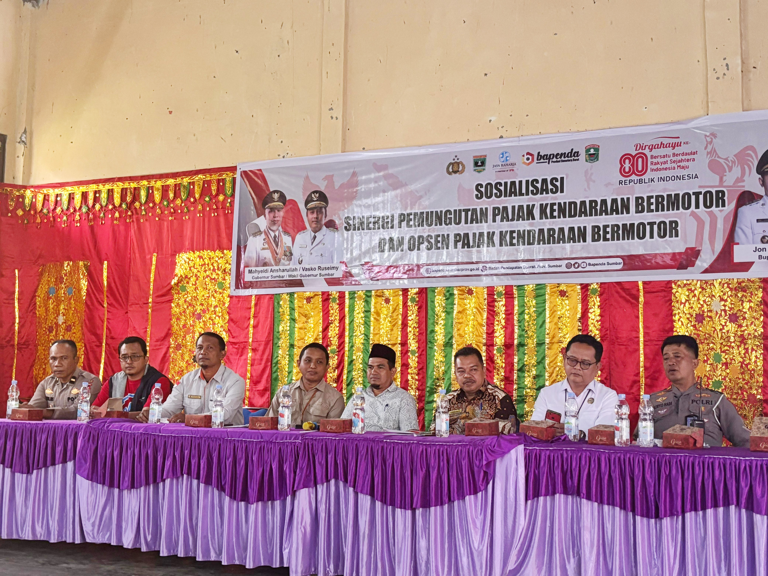 Sosialisasi Sinergi Pemungutan Pajak Kendaraan Bermotor Digelar di Kecamatan X Koto Diatas