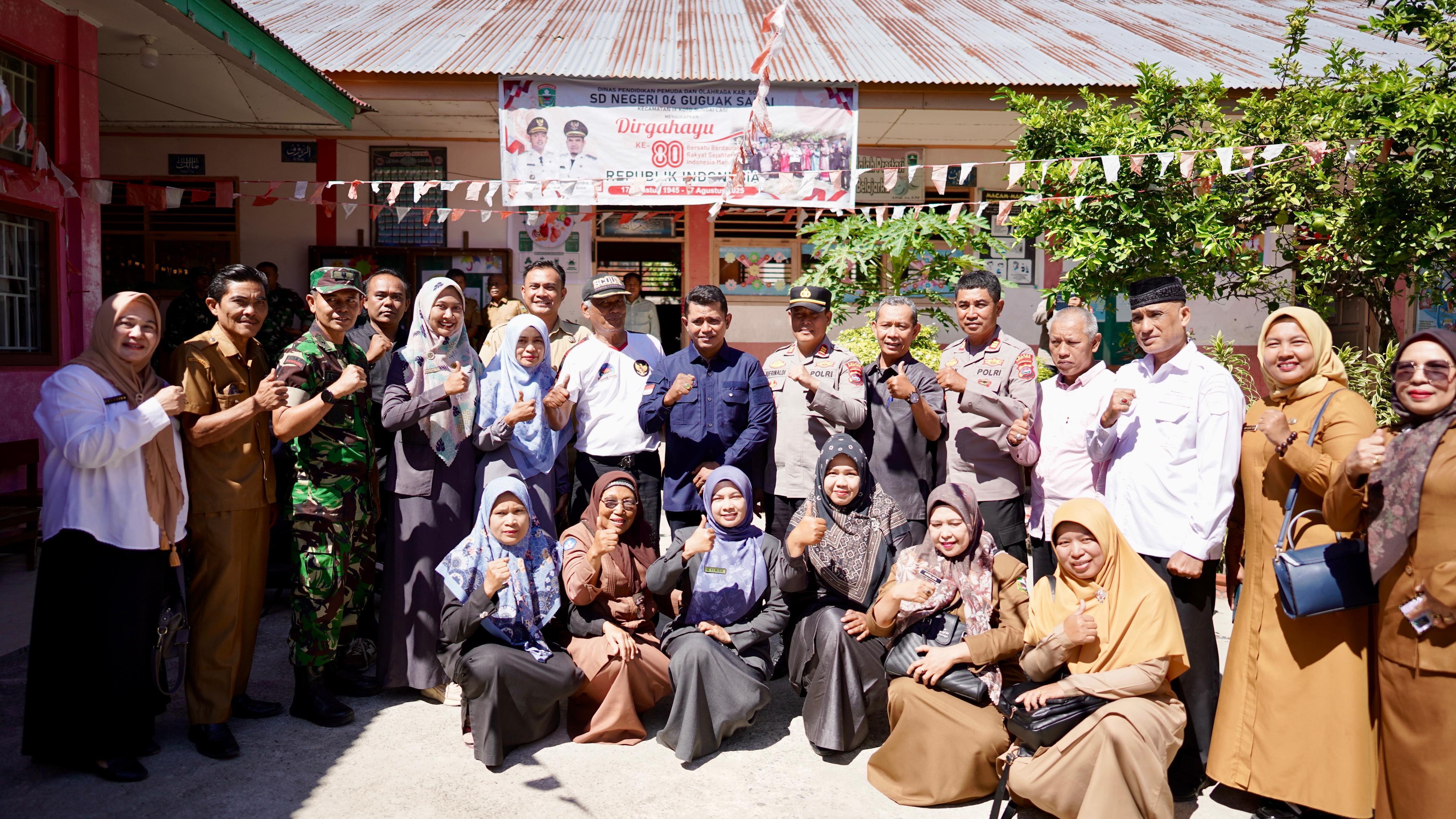 Bupati Solok Launching Program MBG di SDN 06 Guguak Sarai