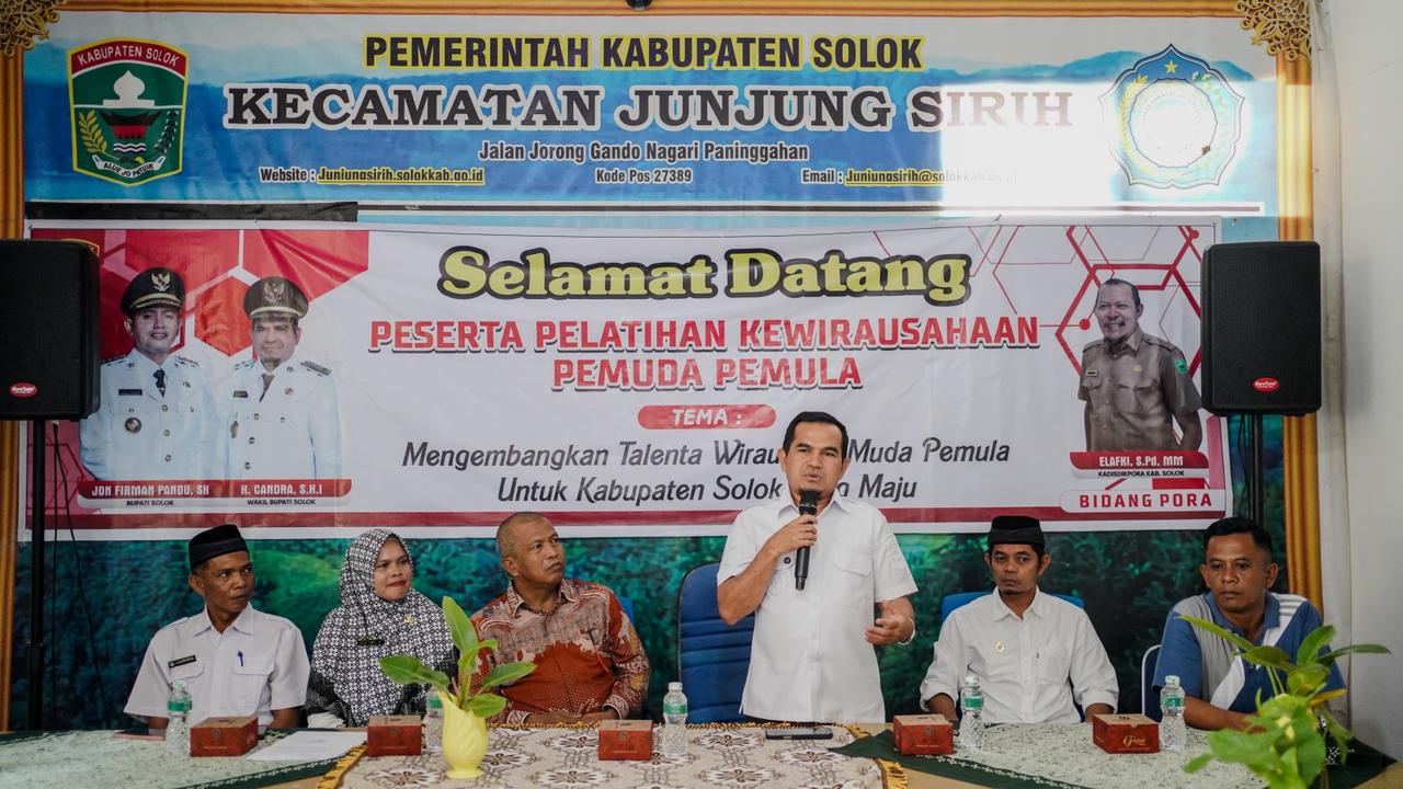 Pelatihan Wirausaha Pemuda Jadi Pemantik Lahirnya Generasi Pengusaha Baru di Kabupaten Solok 