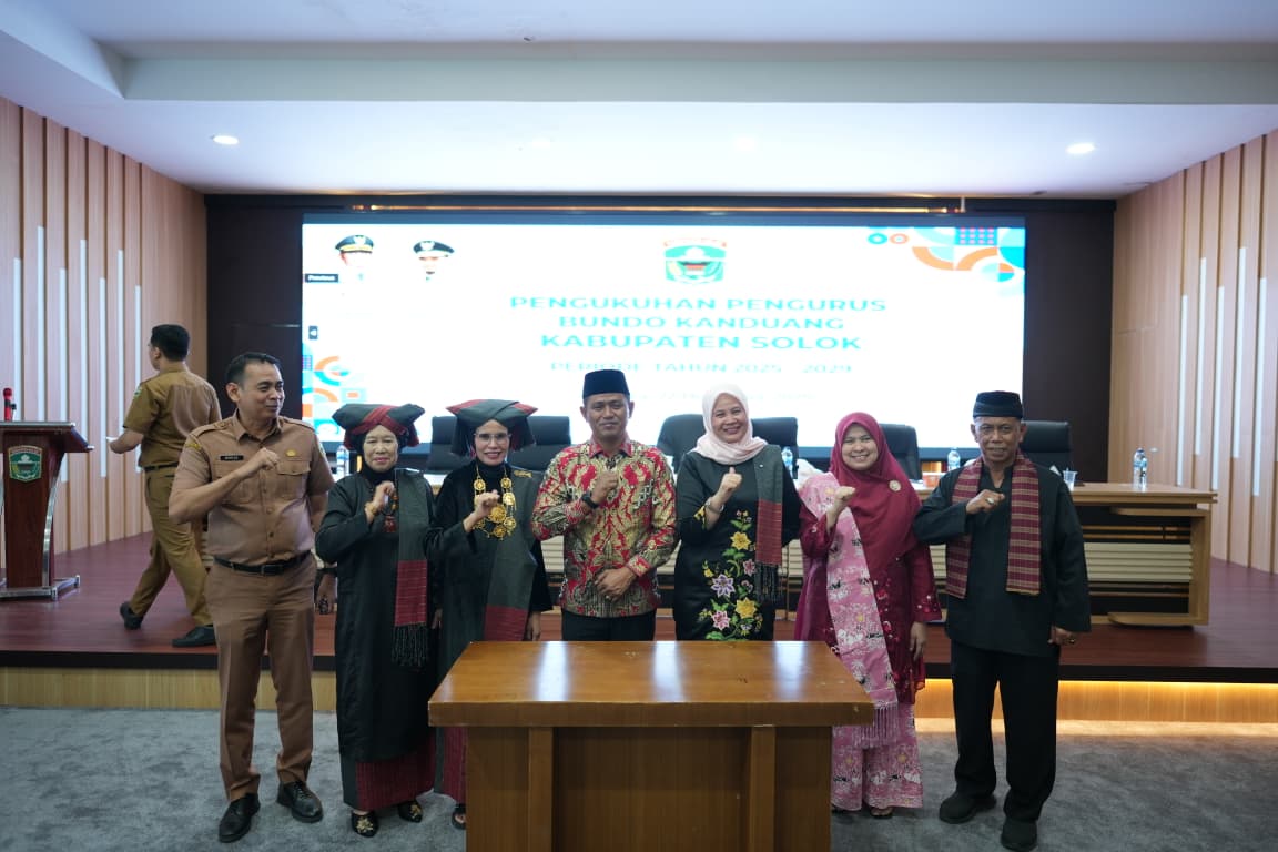 Pengurus Bundo Kanduang Kabupaten Solok Periode 2025–2029 Resmi Dikukuhkan