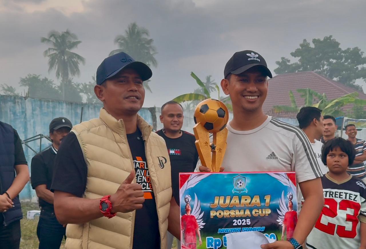 Bupati Solok Hadiri Penutupan PORSMA CUP II Nagari Sumani