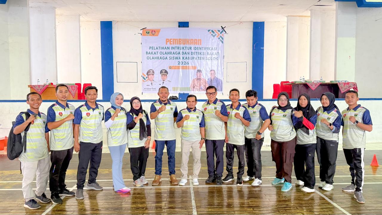 Pemkab Solok Perkuat Pembinaan Atlet Muda, Resmi Buka Pelatihan Instruktur Identifikasi dan Deteksi Bakat Olahraga 2026